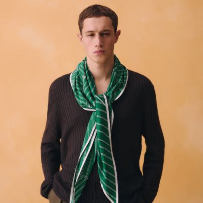 メンズ シルクマフラー＆カシミヤストール | Hermès - エルメス-公式サイト